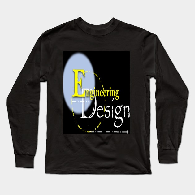 Engineering Design Long Sleeve T-Shirt by JM Clothing Ko.